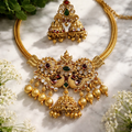 Vibrant Peacock Multicolor Choker Jewelry Set