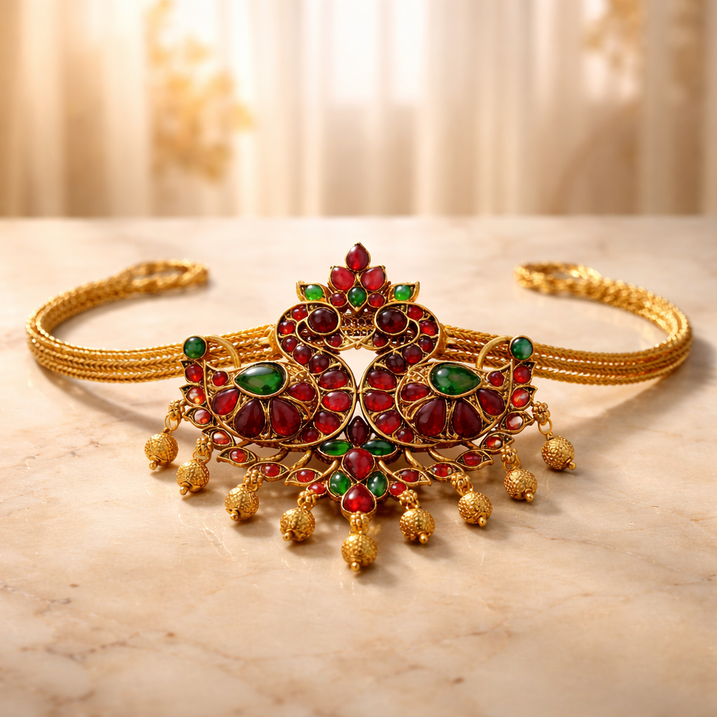 Double Duck Choker with Matching Earrings