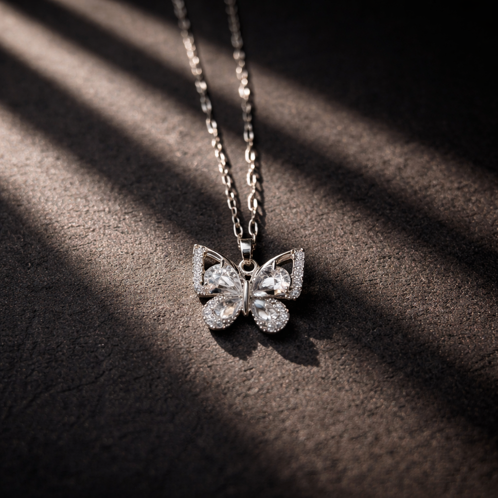 Butterfly Titanium Steel Necklace