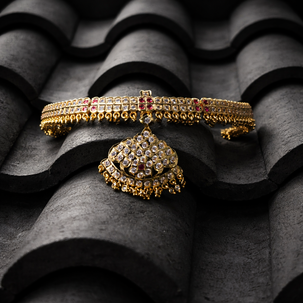 222- AD stone Choker