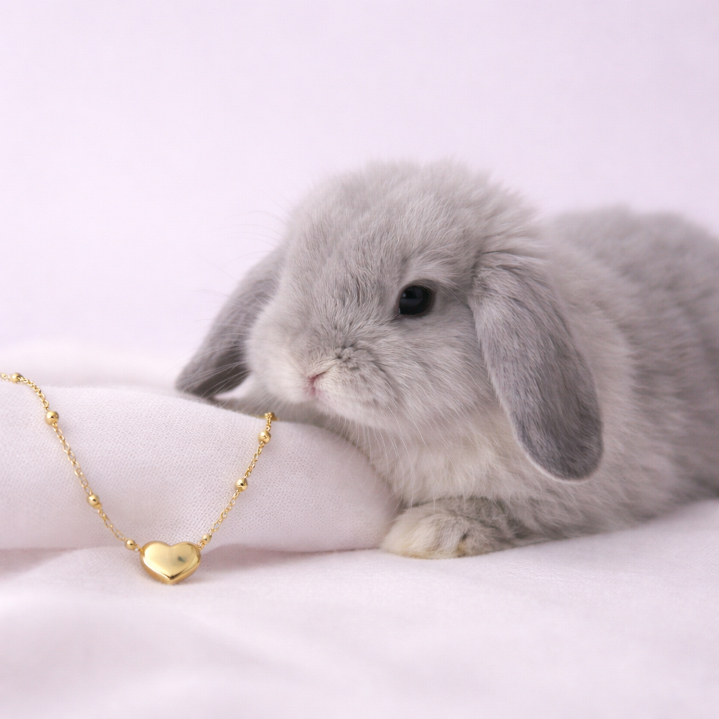 Round Beads Fat Love Stainless Steel Necklace