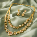 Double Layered Necklace and Earrings
