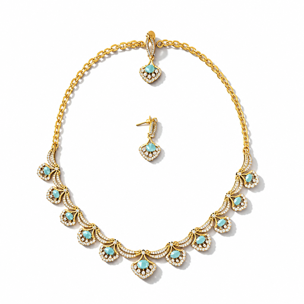 AD Necklace and Earrings No - 503