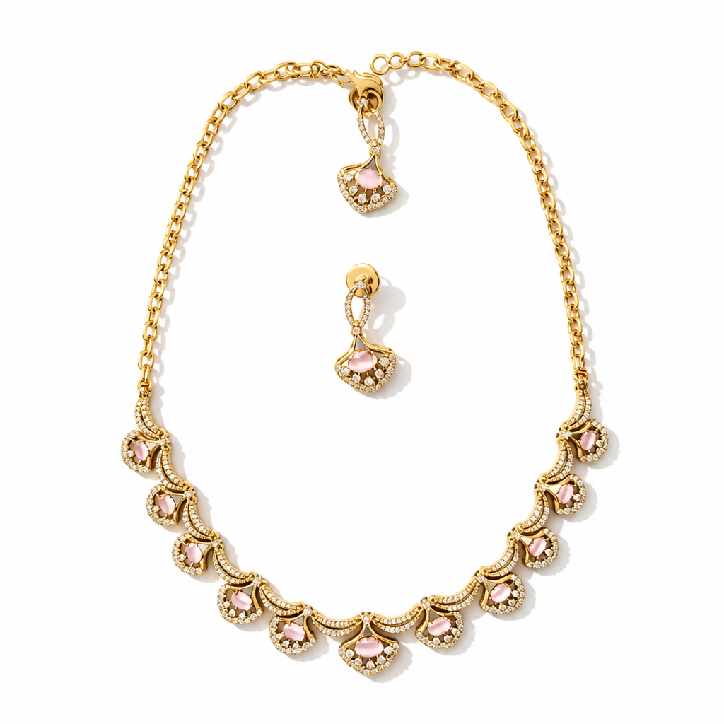AD Necklace and Earrings No - 504
