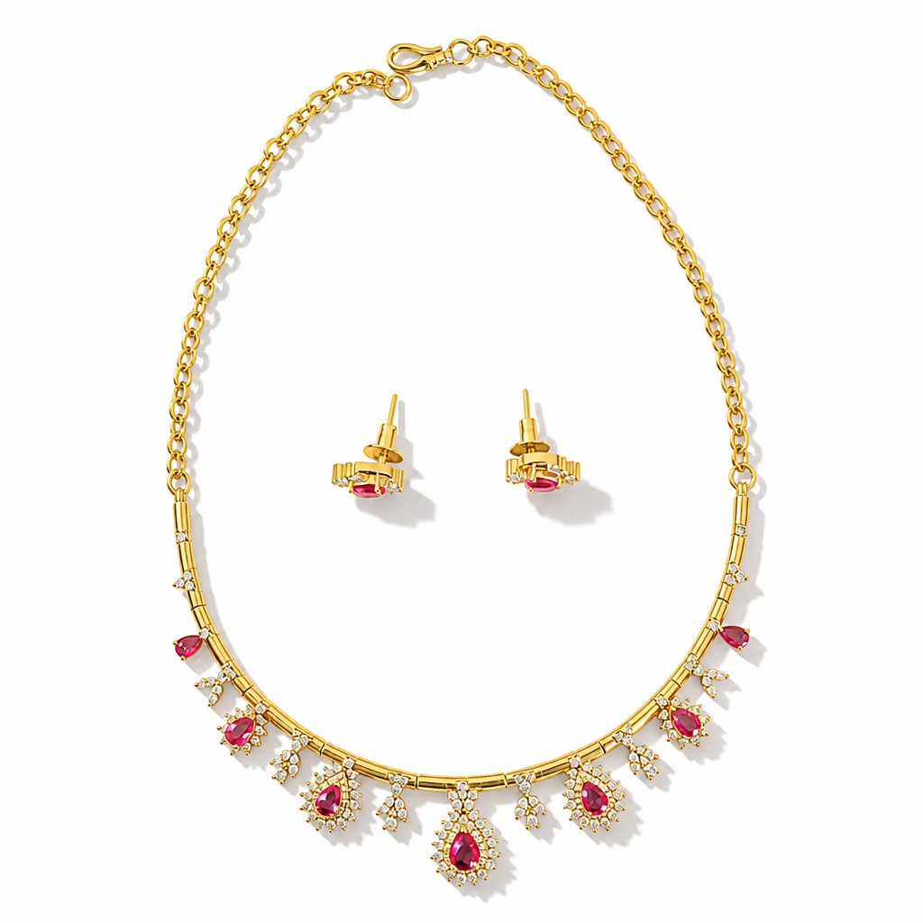 AD Necklace and Earrings No - 505