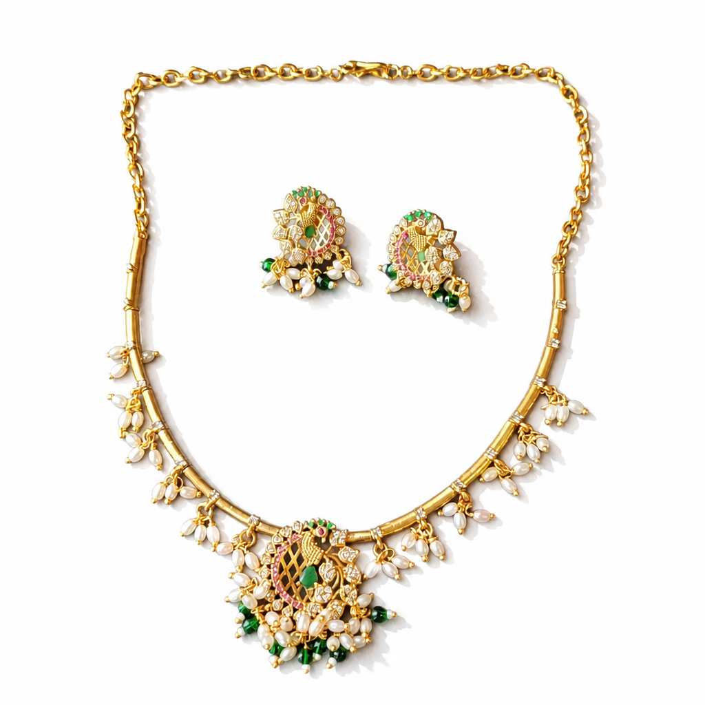 AD Necklace and Earrings No - 506