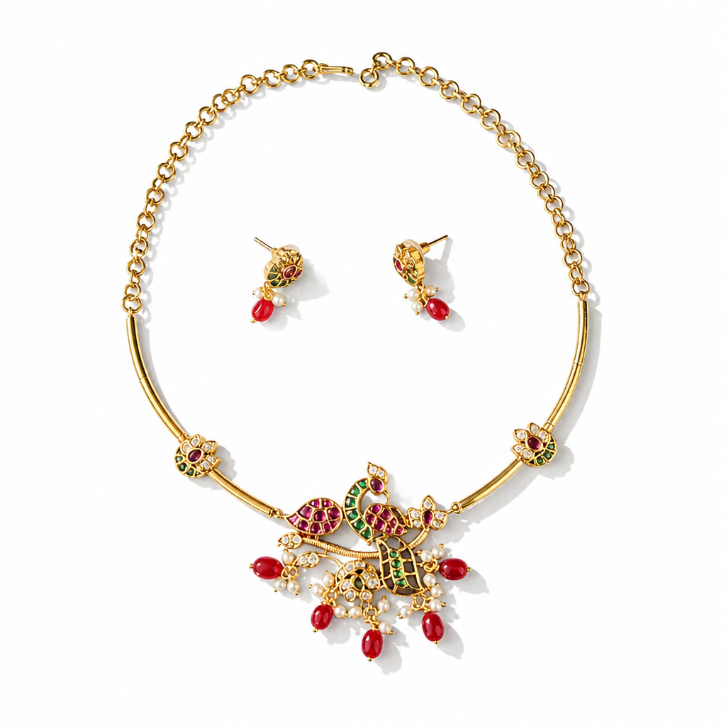 AD Necklace and Earrings No - 507