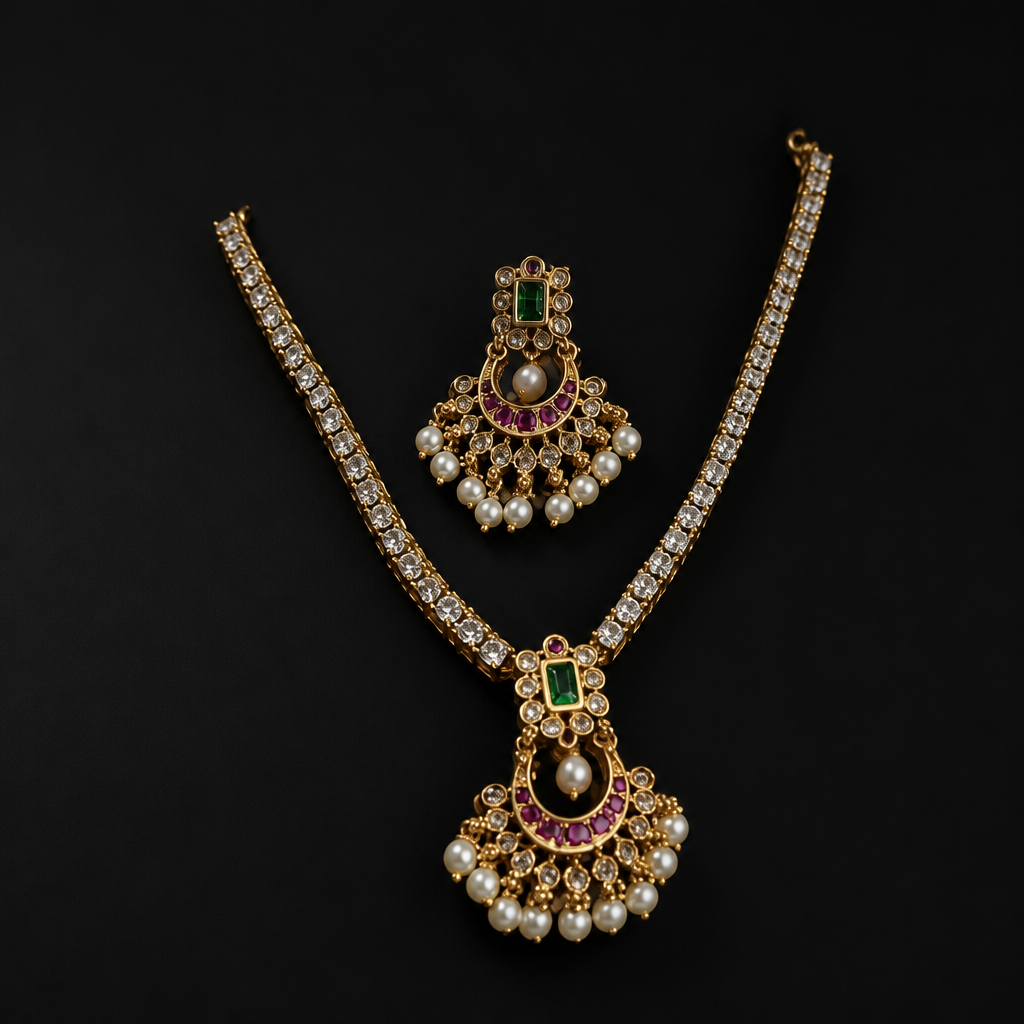 AD Necklace and Earrings No - 513