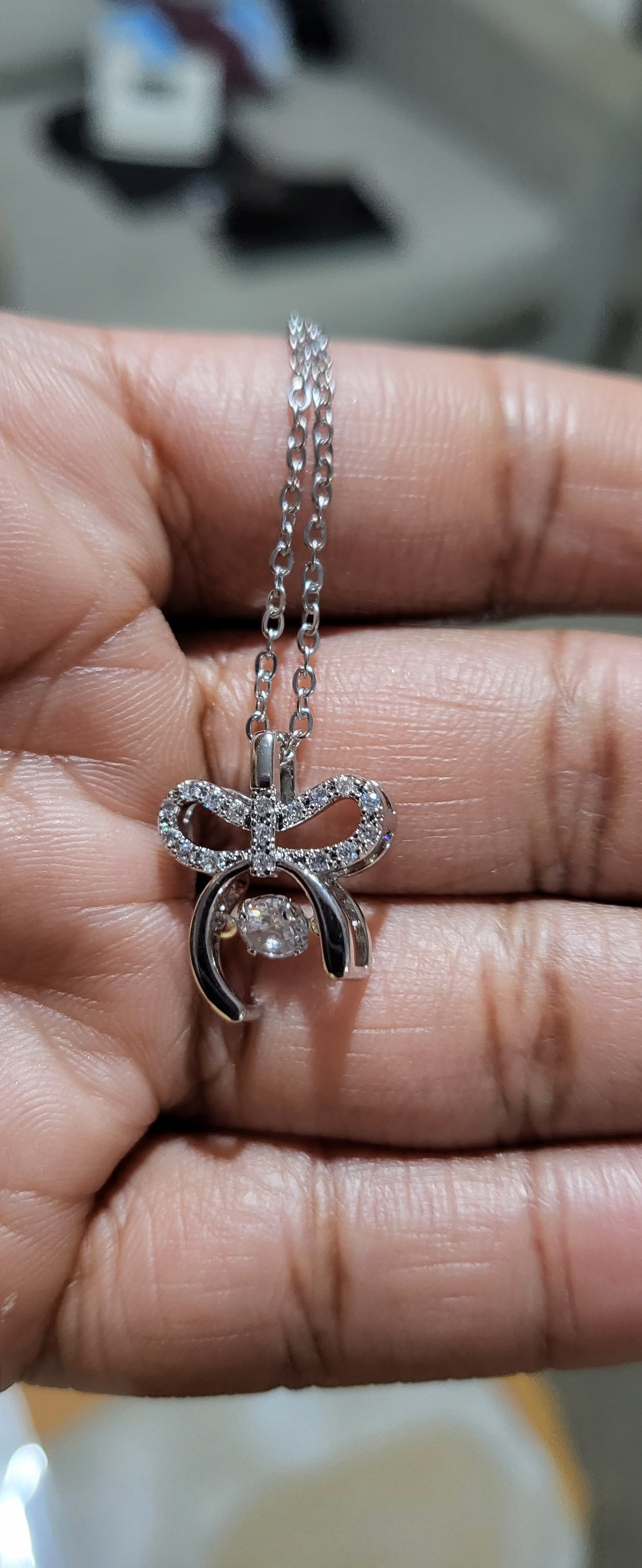 Pulsatile Heart Bow-Stainless Steel Jewellery  - Silver