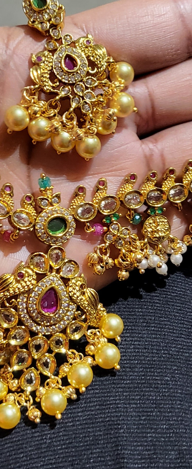 777 Elegant AD stone Necklace and Earrings