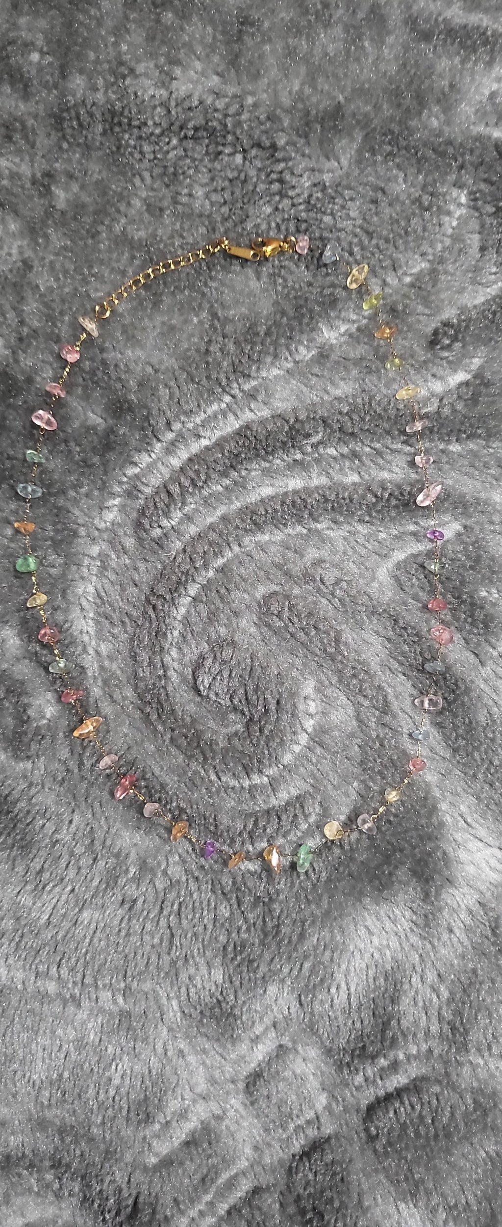 304 Stainless Steel Plastic Irregular 18k Gold plated Necklace