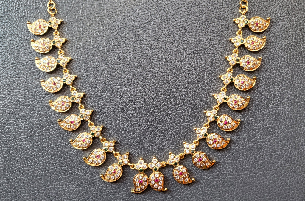 Mango Design Necklace - AD STONE