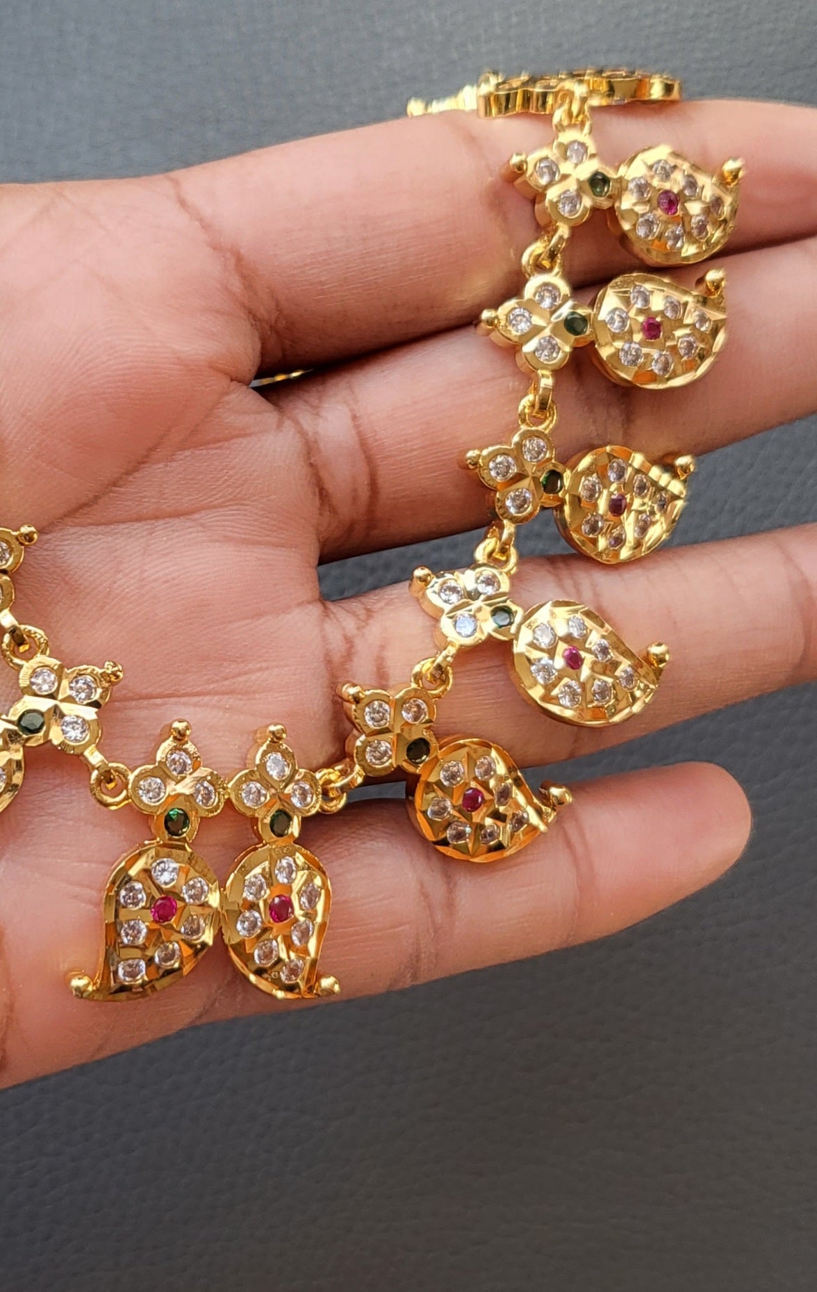 Mango Design Necklace - AD STONE