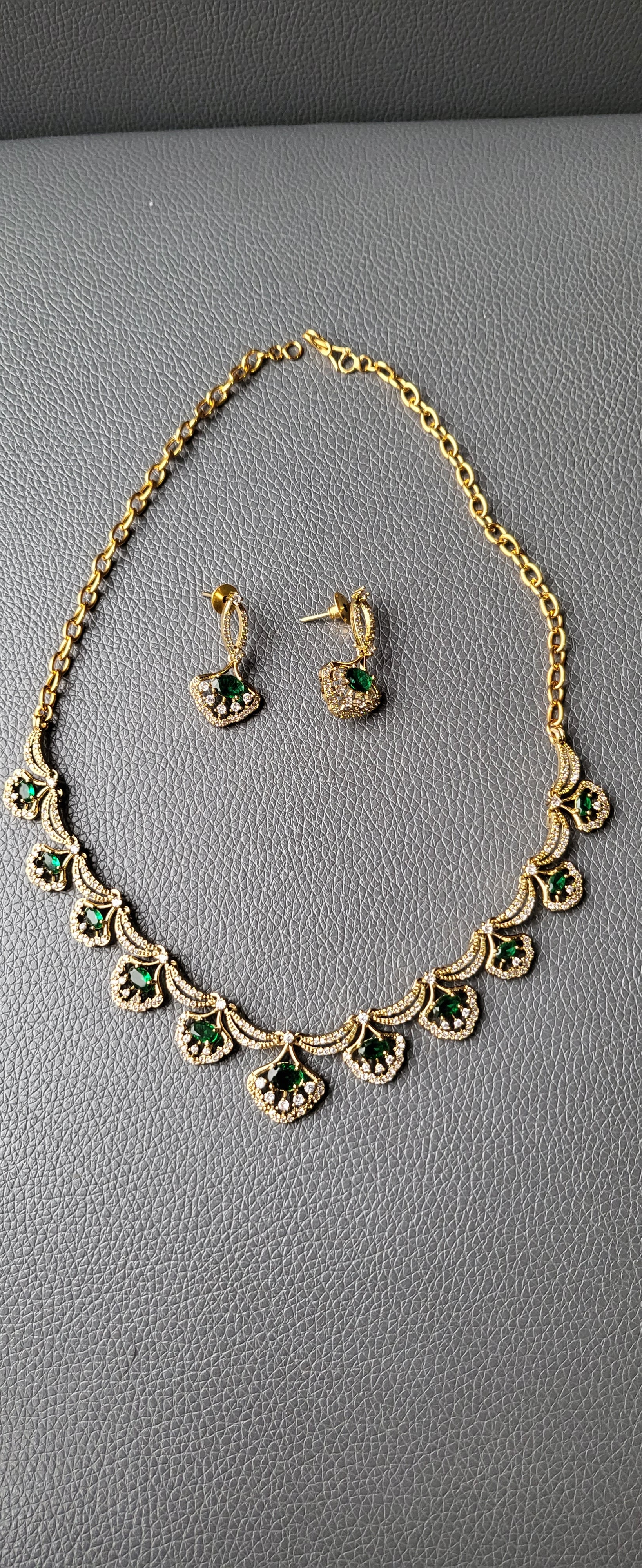 Ad Necklace and Earrings No - 501