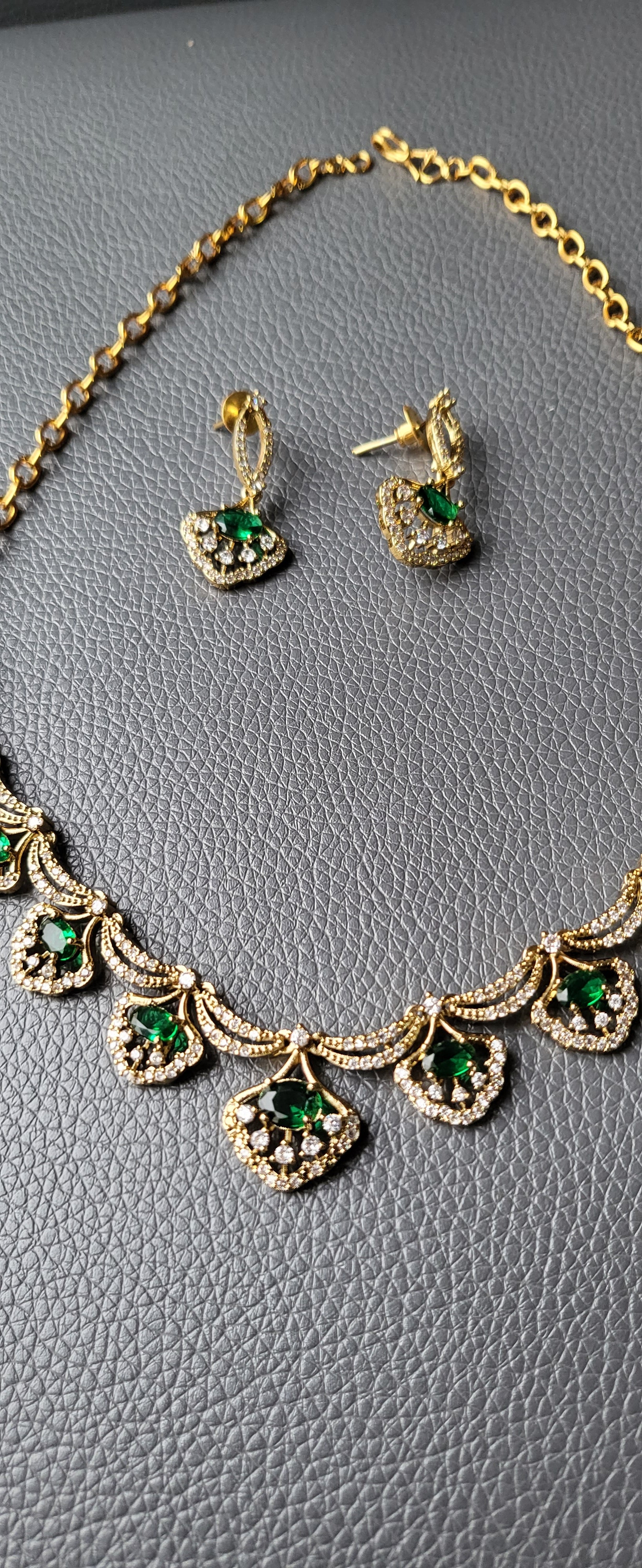 Ad Necklace and Earrings No - 501