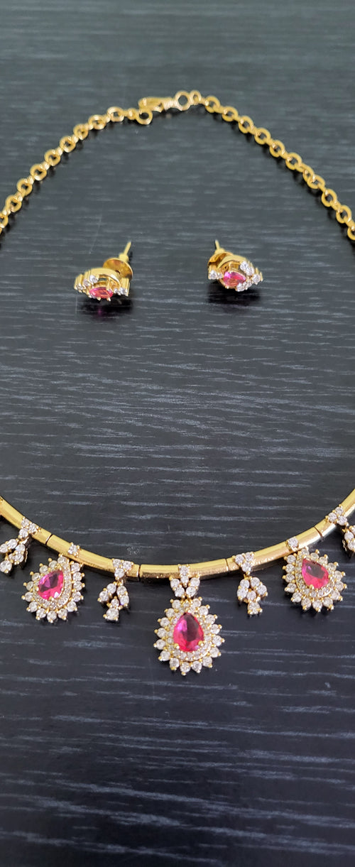 AD Necklace and Earrings No - 505