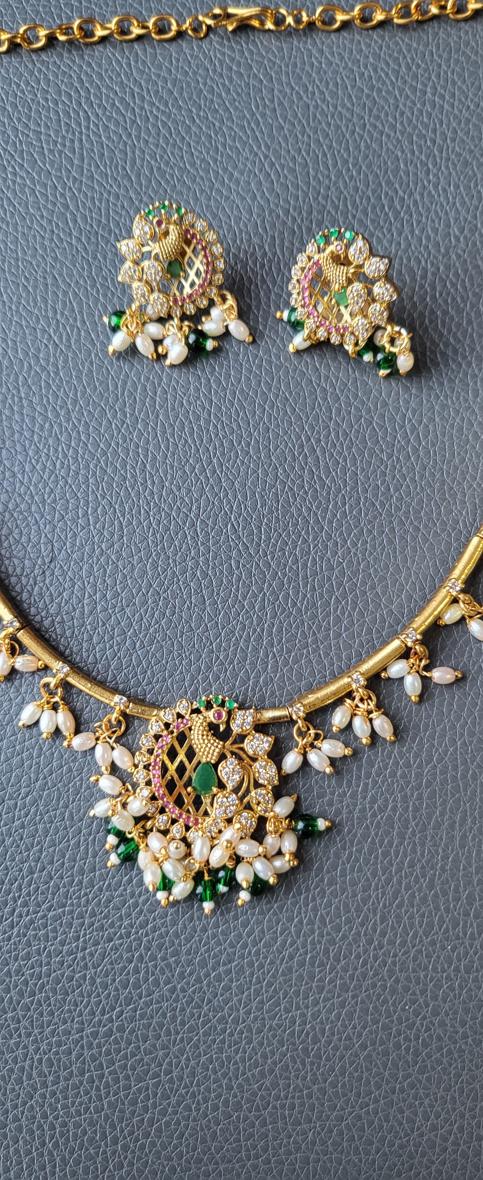 AD Necklace and Earrings No - 506
