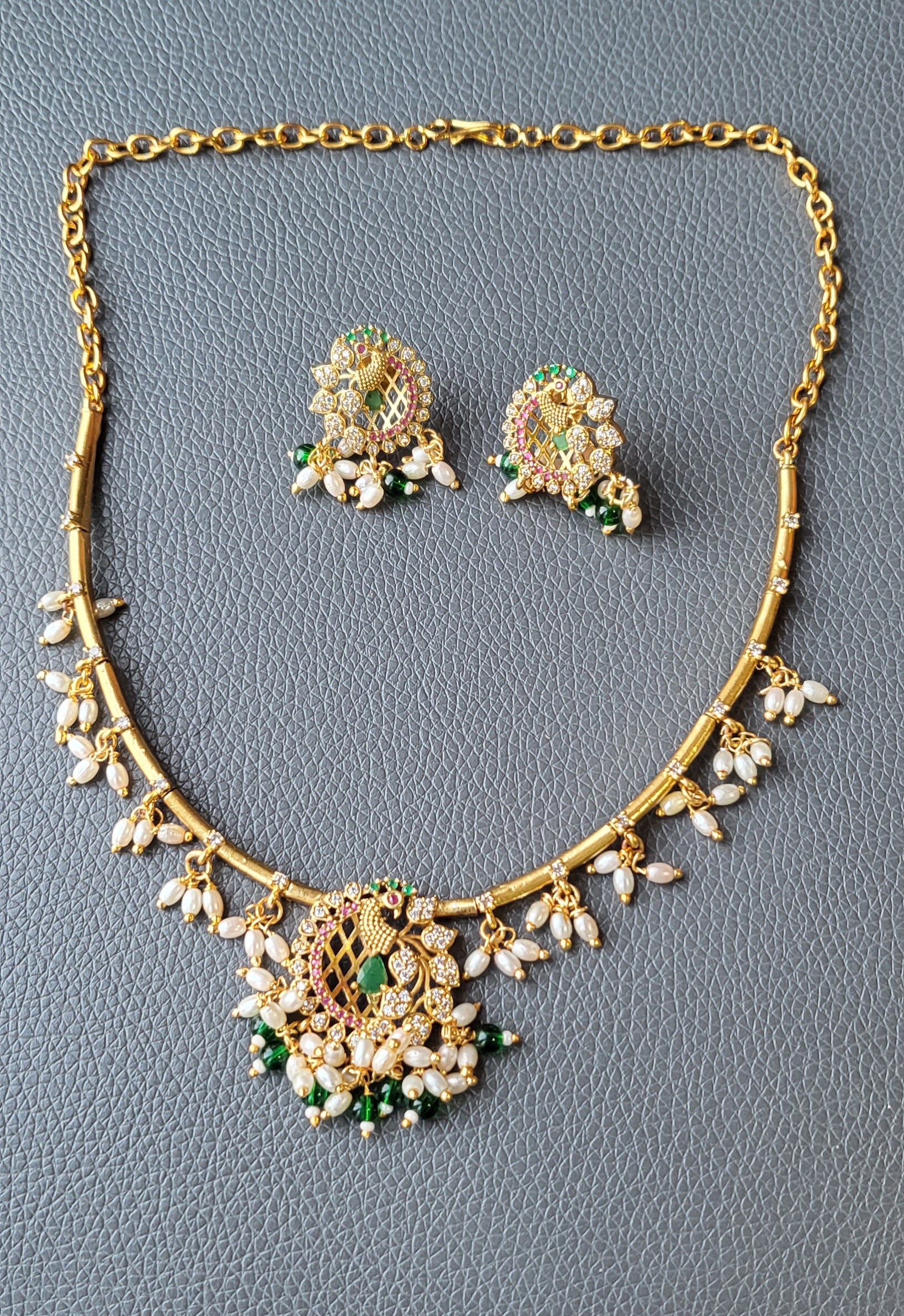 AD Necklace and Earrings No - 506