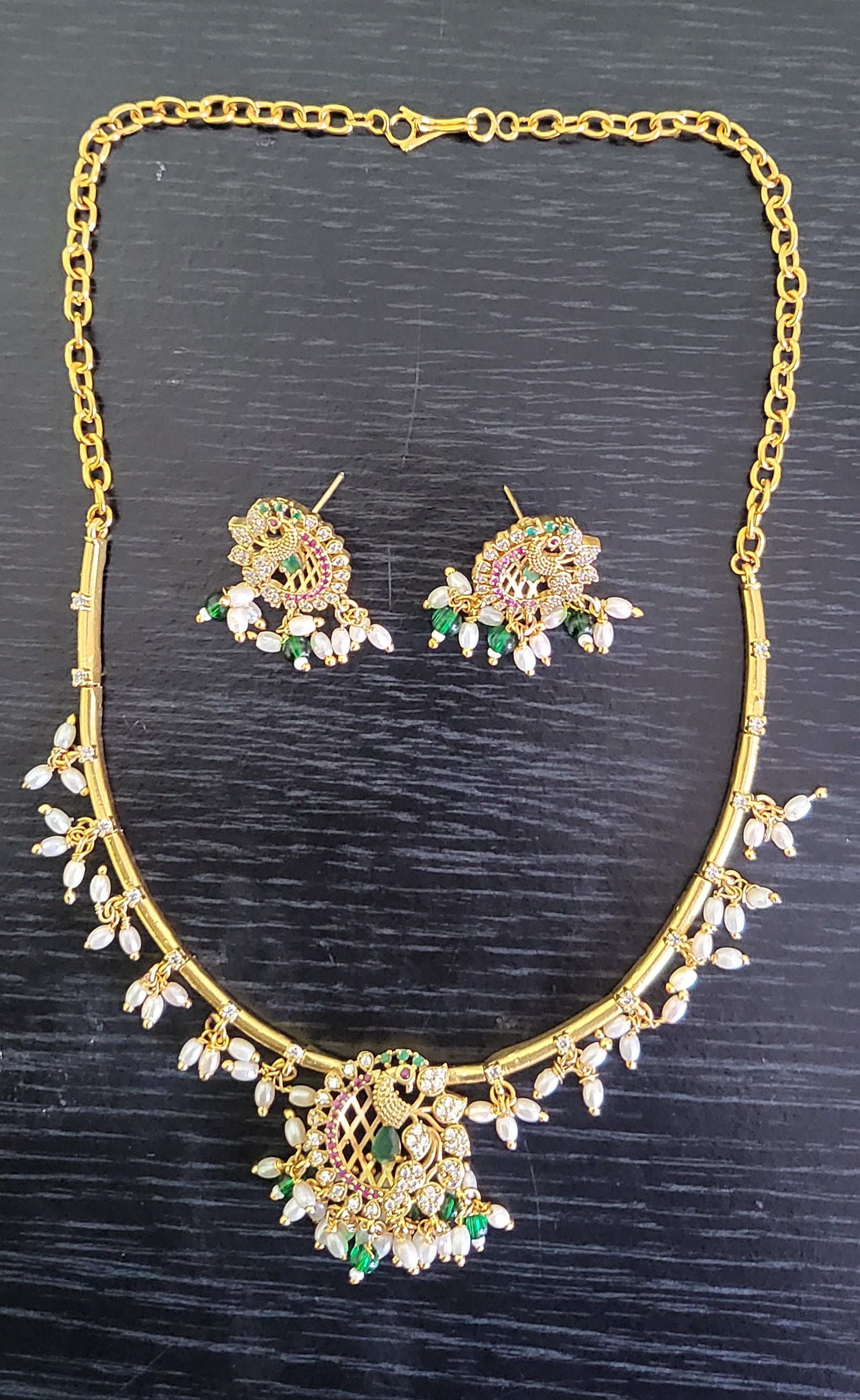 AD Necklace and Earrings No - 506