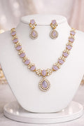 Set of Elegant And Trendy AD Stone Necklace And Earrings