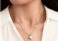Women’s Stainless Steel Gold-Plated Heart Pendant Necklace