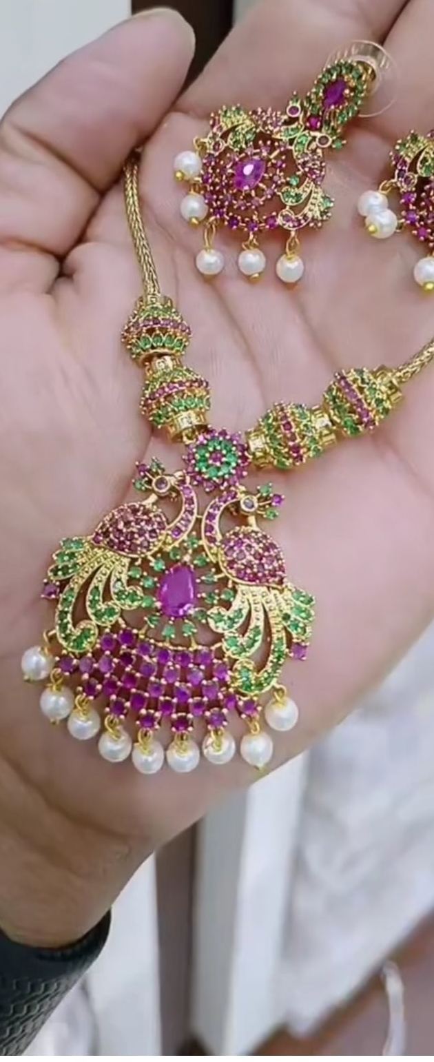 AD Necklace and Earrings No - 510