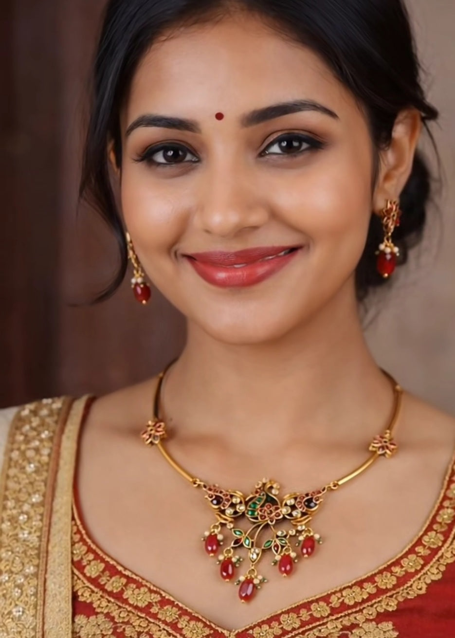 AD Necklace and Earrings No - 507