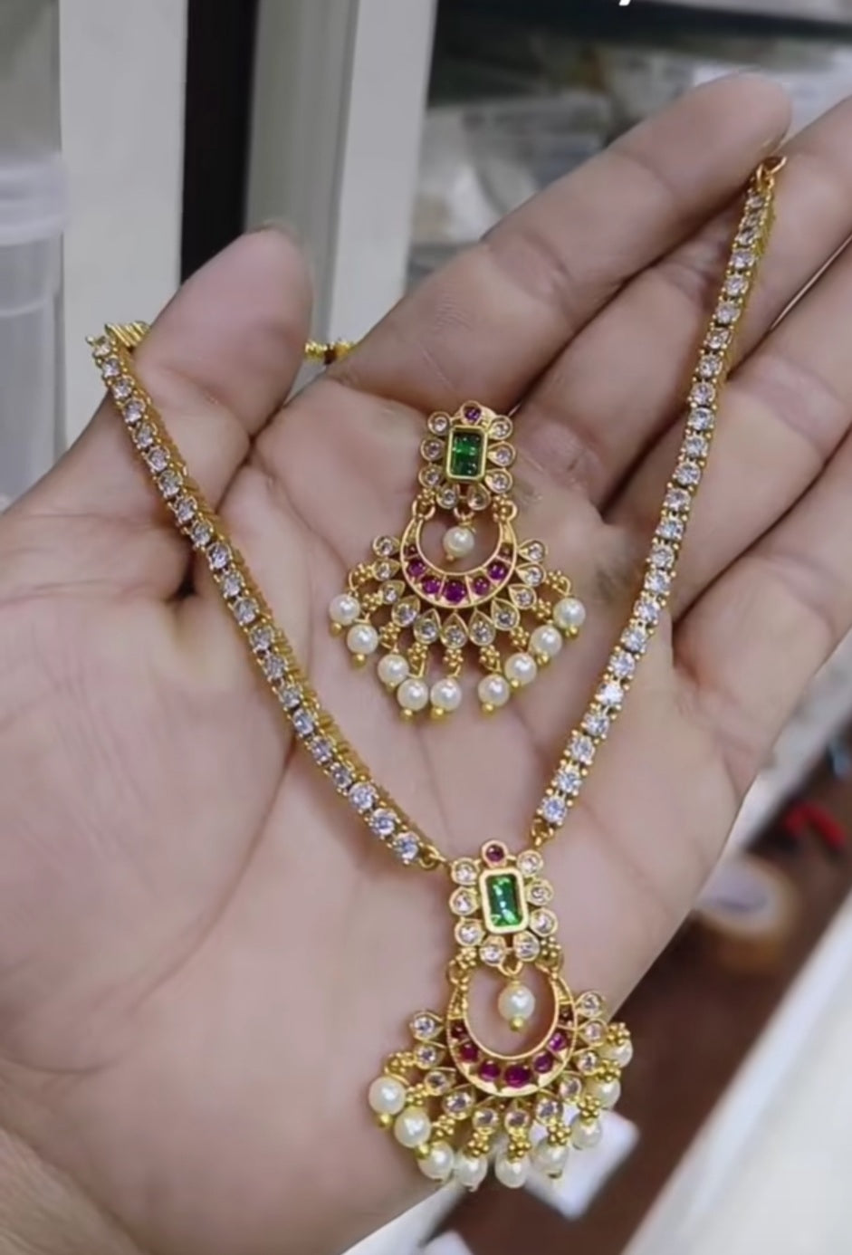 AD Necklace and Earrings No - 513