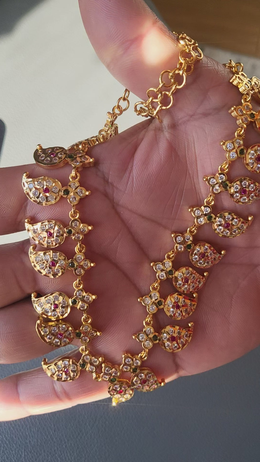 Mango Design Necklace - AD STONE